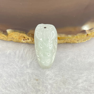 Type A Green Pea Pod Jadeite 3.26g 12.2 by 24.0 by 6.4mm - Huangs Jadeite and Jewelry Pte Ltd