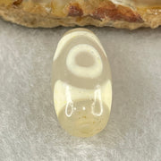 Natural Powerful Tibetan Old Oily Agate 3 Eyes Dzi Bead Heavenly Master (Tian Zhu) 三眼天诛 2.83g 19.9 by 10.0mm - Huangs Jadeite and Jewelry Pte Ltd