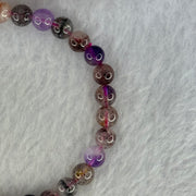 Natural Super 7 Beads Bracelet 10.46g 16.5cm 6.3mm 31 Beads - Huangs Jadeite and Jewelry Pte Ltd