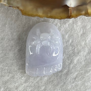 Natural Type A Lavender Jadeite Spider on Foot Charm Pendant 3.02g 18.4 by 12.5 by 8.9mm - Huangs Jadeite and Jewelry Pte Ltd