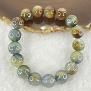 Good Grade Natural Blue Rutilated Quartz Bracelet 43.79g 18cm 12.6mm 17 Beads - Huangs Jadeite and Jewelry Pte Ltd