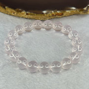 Natural Rose Quartz Beads Bracelet 天然玫瑰石英珠手链 31.91g 17.5cm 10.8mm 19 Beads - Huangs Jadeite and Jewelry Pte Ltd