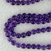 Good Grade Natural Amethyst Necklace 39.96g 52cm 7.5mm 79 Beads - Huangs Jadeite and Jewelry Pte Ltd