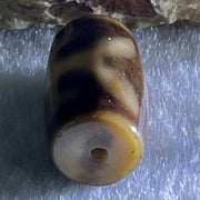 Natural Powerful Tibetan Old Oily Agate Patina Guiren Tairen Human Dzi Bead Totem Amulet Heavenly Master (Tian Zhu) 贵人天诛 4.78g 19.5 by 11.6mm - Huangs Jadeite and Jewelry Pte Ltd