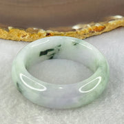 Type A Lavender Green with Dark Green Piao Hua Jadeite Baby Bangle Internal Diameter 40.3mm 48.77g 15.9 by 8.1mm - Huangs Jadeite and Jewelry Pte Ltd