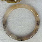 Transparent Purple Peach Yellow Quartzite Jade Bangle 天山水沫玉手镯 Inner Diameter 59.6mm 29.96g 8.4 by 8.4mm - Huangs Jadeite and Jewelry Pte Ltd