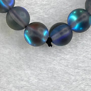 Blueish Grey Liuli Beads Bracelet 15.27g 13cm 8.5mm 19 Beads - Huangs Jadeite and Jewelry Pte Ltd