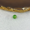 Type A Spicy Green Piao Hua Jadeite Beads for Bracelet/Necklace/Earrings/Ring 0.67g 7.6mm - Huangs Jadeite and Jewelry Pte Ltd