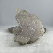 Natural White Agate with Amethyst 3 Legged Toast Display 904.3 140.0 by 91.0 by 94.0mm - Huangs Jadeite and Jewelry Pte Ltd