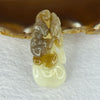 Natural White with Brown Nephrite Bat Pendant 22.86g by 48.3 by 21.3 by 18.6mm - Huangs Jadeite and Jewelry Pte Ltd