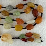 Natural Muti Color Chalcedony Agate Necklace 99.67g 24.4 by 17.1 by 17.0mm - Huangs Jadeite and Jewelry Pte Ltd