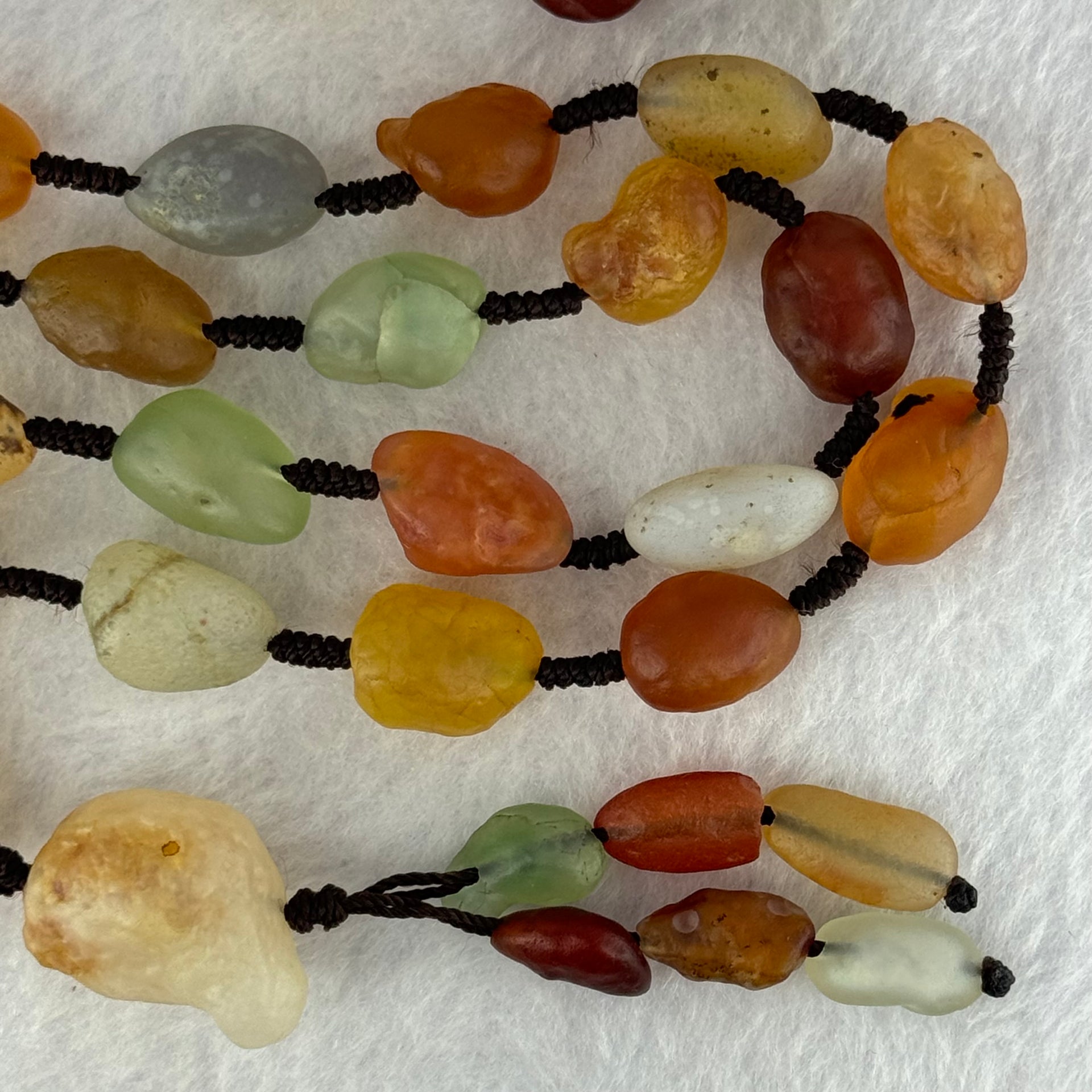 Natural Muti Color Chalcedony Agate Necklace 99.67g 24.4 by 17.1 by 17.0mm - Huangs Jadeite and Jewelry Pte Ltd