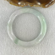 Natural Type A Jelly Light Green Light Lavender Jadeite Bangle 36.45g Inner Diameter 49.3mm 8.6 by 9.5mm (Very Slight Internal Lines) - Huangs Jadeite and Jewelry Pte Ltd