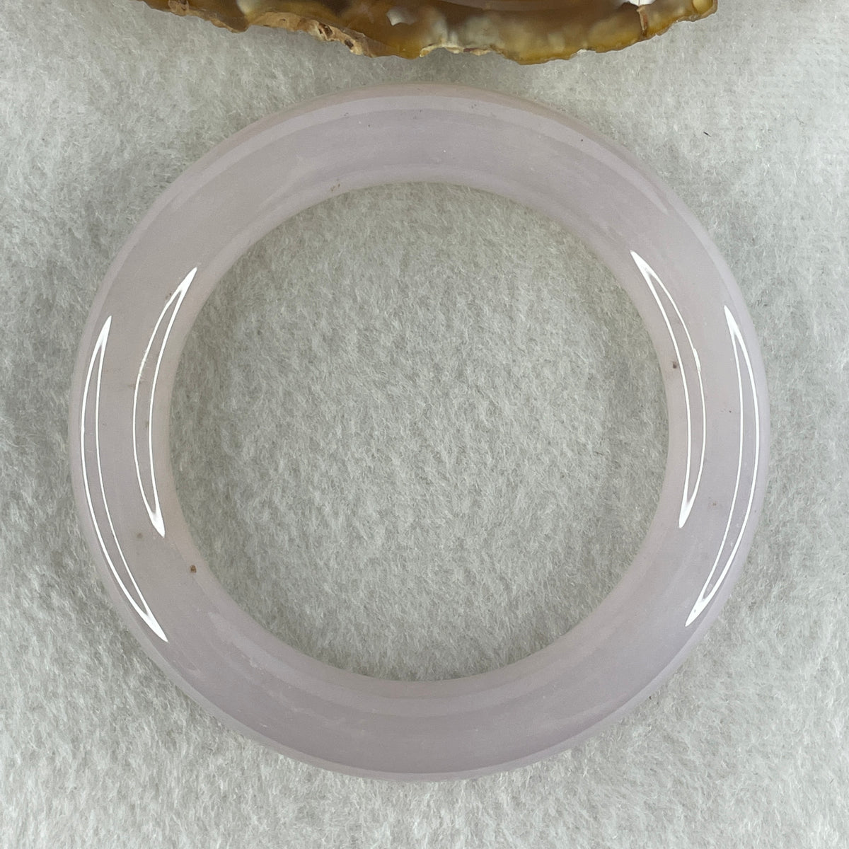 Natural Purple Flower Agate Bangle Set 119.44g Inner Diameter 55.6mm 10.8 by 11.2mm (Perfect) - Huangs Jadeite and Jewelry Pte Ltd