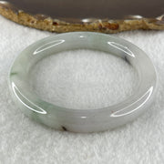 Type A Natural Light Green with Reddish Brown Patches Jadeite Bangle 51.19g Inner Diameter 56.5mm 10.0 by 9.7mm (Internal Lines) - Huangs Jadeite and Jewelry Pte Ltd