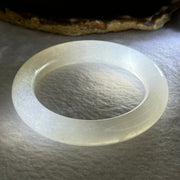 Transparent to White Quartzite Jade Bangle 天山玉手镯 Internal Diameter 57.0mm 66.19g 12.7 by 11.8mm - Huangs Jadeite and Jewelry Pte Ltd