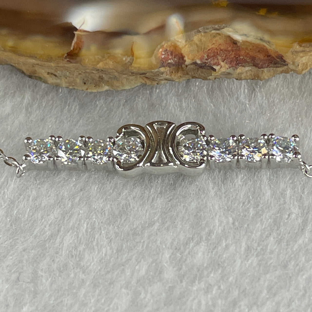 0.15Ct Colourless Round Brilliant Diameter 3.25mm VVS1 Excellent Cut Moissanite Excellent Polish Excellent Symmetry None Florescence in S925 Sliver Necklace Length 40-45cm GRA 321965972