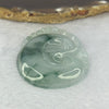 Grandmaster Certified Type A Icy Light Green with Blueish Green Piao Hua Ruyi Pendent 28.04g 53.2 by 42.7 by 7.1mm - Huangs Jadeite and Jewelry Pte Ltd