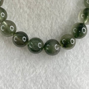 Good Grade Natural Green Rutilated Quartz Beads Bracelet 22.20g 15.5cm 9.4mm 21 Beads - Huangs Jadeite and Jewelry Pte Ltd