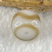 Natural Powerful Tibetan Old Oily Agate Tiger Tooth Daluo Dzi Bead Heavenly Master (Tian Zhu) 2.01g 9.6 by 11.3mm - Huangs Jadeite and Jewelry Pte Ltd