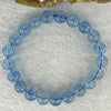 Natural Aquamarine Bracelet 天然海蓝宝石手链 22.44g 16cm 9.2mm 21 Beads - Huangs Jadeite and Jewelry Pte Ltd
