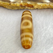 Natural Powerful Tibetan Old Oily Agate Sky Door Serenity 1 Eye Dzi Bead Heavenly Master (Tian Zhu) 一眼天诛 7.74g 38.8 by 11.5mm - Huangs Jadeite and Jewelry Pte Ltd