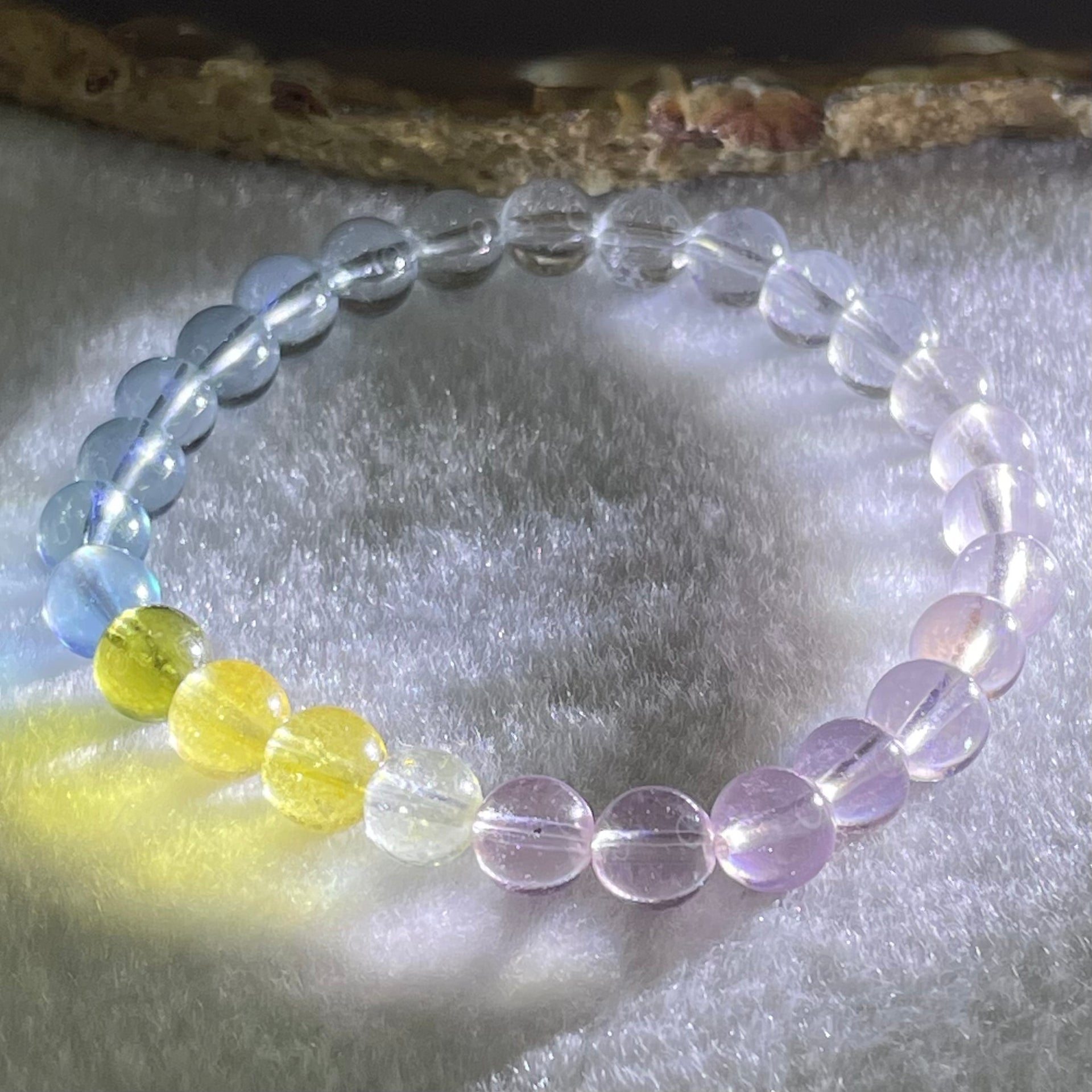 Very Very High Grade Transparent Natural Morganite Beryl Beads Bracelet 13.70g 16cm 7.2mm 27 Beads - Huangs Jadeite and Jewelry Pte Ltd