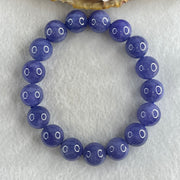 Above Average Grade Natural Blue Tanzanite Beads Bracelet 46.67g 16cm 11.8mm 17 Beads - Huangs Jadeite and Jewelry Pte Ltd