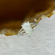 Natural Moonstone In S925 Sliver Ring (Adjustable Size) 1.79g 11.0 by 5.9 by 5.0mm - Huangs Jadeite and Jewelry Pte Ltd