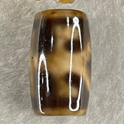 Natural Powerful Tibetan Old Oily Agate Patina Guiren Tairen Human Dzi Bead Totem Amulet Heavenly Master (Tian Zhu) 贵人天诛 4.88g 19.8 by 11.8mm - Huangs Jadeite and Jewelry Pte Ltd