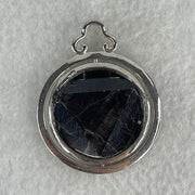 Natural Hypersthene in Stainless Steel Pendant 22.13g 25.0 by 8.0mm - Huangs Jadeite and Jewelry Pte Ltd