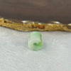 Type A Green Piao Hua Jadeite Lulu Tong for Bracelet/Necklace/Earrings/Rings 5.35g 14.0 by 12.8mm - Huangs Jadeite and Jewelry Pte Ltd