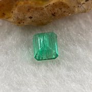 Natural Colombia Green Emerald (Beryl) Cut-Cornered Rectangular step cut 0.53ct 5.2 by 4.4 by 3.0mm - Huangs Jadeite and Jewelry Pte Ltd