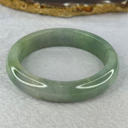 Type A Green with Lavender and Yellow Jadeite Bangle Internal Diameter 55.3mm 59.32g 13.7 by 8.2mm (Very Fine Internal Line) - Huangs Jadeite and Jewelry Pte Ltd