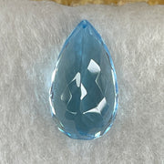 Natural Sky Blue Topaz Teardrop Shape 8.72ct 16.4 by 9.4 by 6.9mm - Huangs Jadeite and Jewelry Pte Ltd