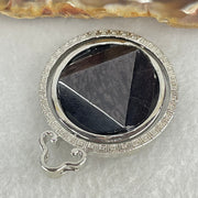 Natural Hypersthene in Stainless Steel Pendant 23.00g 25.0 by 8.8mm - Huangs Jadeite and Jewelry Pte Ltd