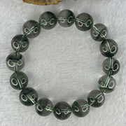 Very Good Grade Natural Green Phantom Quartz Beads Bracelet 52.70g 19cm 13.3mm 16 Beads - Huangs Jadeite and Jewelry Pte Ltd