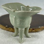 Light Blueish Green Porcelain Wine Cup Display 73.45g 86.3 by 54.0 by 65.2mm - Huangs Jadeite and Jewelry Pte Ltd