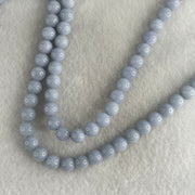 Type A Full Lavender Jadeite Beads Necklace 58.26g 66cm 7.0mm 98 Beads - Huangs Jadeite and Jewelry Pte Ltd