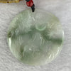 Type A Lavender Green Yellow Jadeite Dragon with Shan Shui Scenic Pendant 21.71g 48.6 by 4.2mm - Huangs Jadeite and Jewelry Pte Ltd