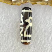 Natural Powerful Tibetan Old Oily Agate 5 Cai Shen Dzi Bead Heavenly Master (Tian Zhu) 9.19g 38.2 by 12.4mm - Huangs Jadeite and Jewelry Pte Ltd