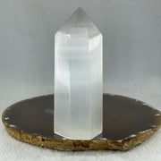Natural Selenite Tower Display 199.11g 36.7 by 34.8 by 107.0mm - Huangs Jadeite and Jewelry Pte Ltd