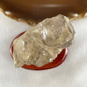 Natural Smoky Quartz Rough Irregular Shape Display in Wooden Stand 209.9g 72.0 by 52.4 by 85.7mm - Huangs Jadeite and Jewelry Pte Ltd