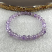 Natural Amethyst Quartz Beads Bracelet 9.62g 15cm 6.3mm 29 Beads - Huangs Jadeite and Jewelry Pte Ltd