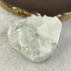 Natural White Calcite Mini Heart Display 91.29g 48.7 by 54.2 by 32.5mm - Huangs Jadeite and Jewelry Pte Ltd