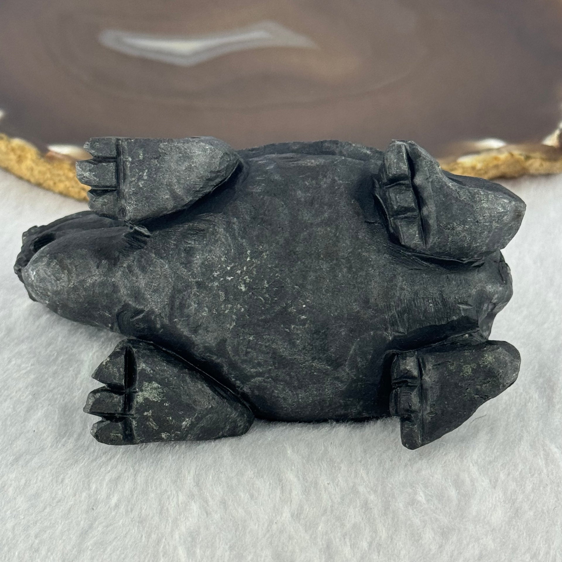 Rare Natural Tibetan Meteorite Tektite Dragon Turtle Display 432.8g by 88.8 by 51.5 by 55.2mm - Huangs Jadeite and Jewelry Pte Ltd