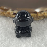 Type A Opaque Black Omphacite Astronaut Pendant Charm 货墨翠宇航员牌 8.54g 22.6 by 15.4 by 16.0mm - Huangs Jadeite and Jewelry Pte Ltd