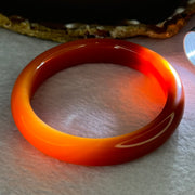 Red Quartzite Jade Bangle 天山玉手镯 Internal Diameter 60.5mm 52.10g 13.5 by 8.5mm - Huangs Jadeite and Jewelry Pte Ltd