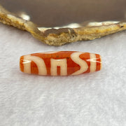 Natural Powerful Tibetan Old Oily Agate Sky Door Serenity 1 Eye Dzi Bead Heavenly Master (Tian Zhu) 一眼天诛 7.59g 38.3 by 11.5mm - Huangs Jadeite and Jewelry Pte Ltd