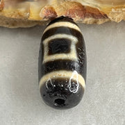 Natural Powerful Tibetan Old Oily Agate Sky Door Serenity 1 Eye Dzi Bead Heavenly Master (Tian Zhu) 一眼天诛 2.68g 19.2 by 9.5mm - Huangs Jadeite and Jewelry Pte Ltd